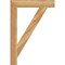 Ekena Millwork Traditional Block Rough Sawn Bracket, Western Red Cedar, 4"W x 26"D x 38"H BKT04X26X38TRA05RWR - alternate 3